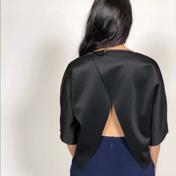 Indian Designers LOVE BIRDS open back origami top - Picture 1 of 6